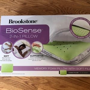 Brookstone BioSense 2-in-1 Pillow